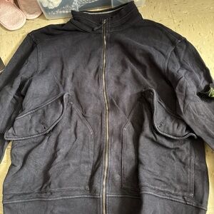 Stone Island Navy Zip Up